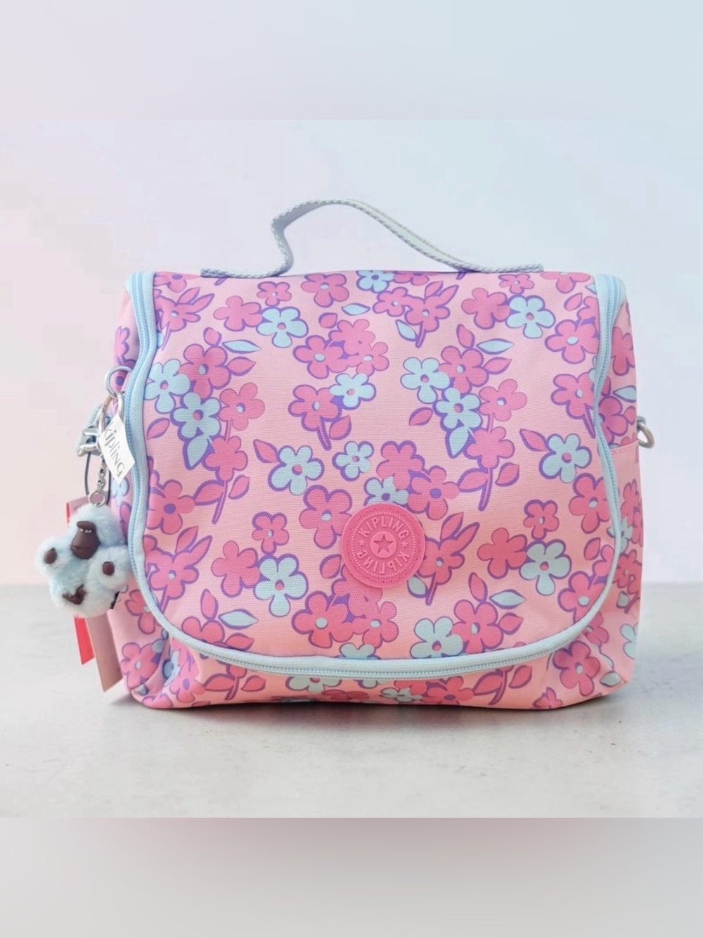 KIPLING Kichirou Lunch Food Bag Petal Playland